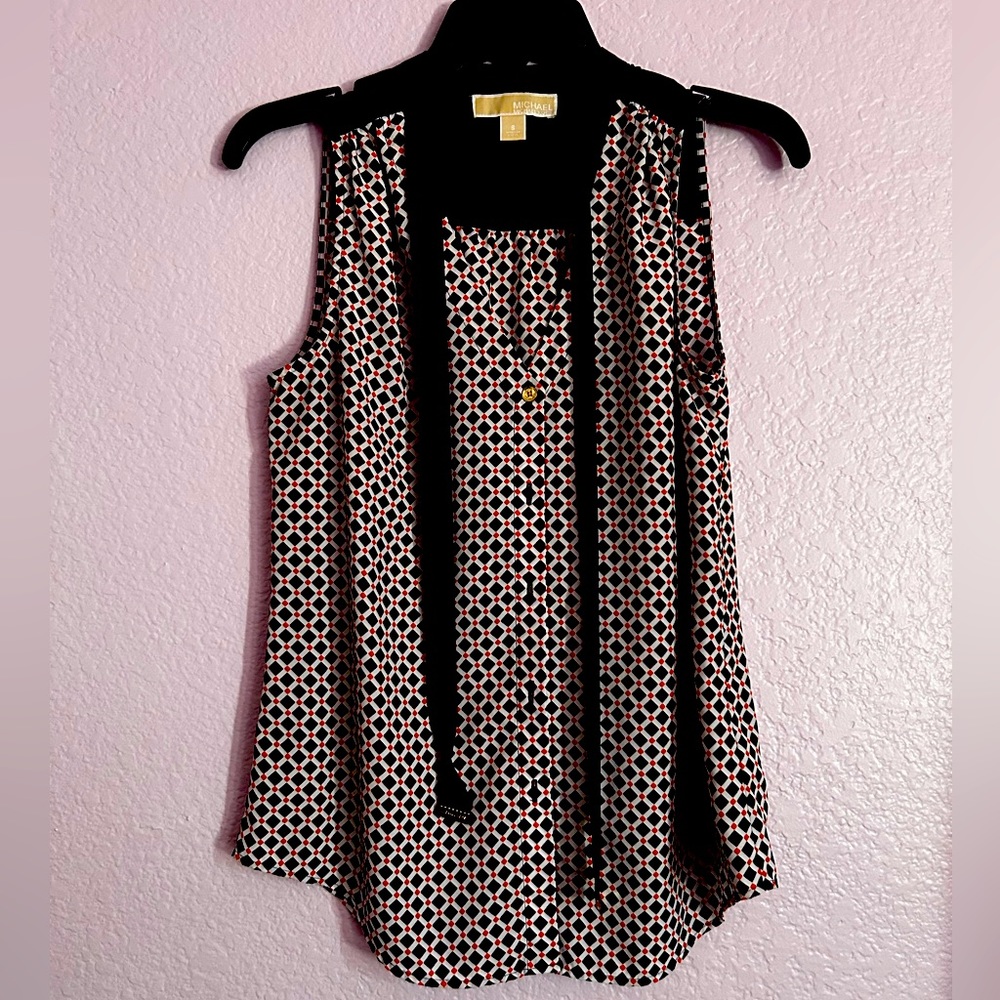 Michael Kors Sleeveless Printed Top